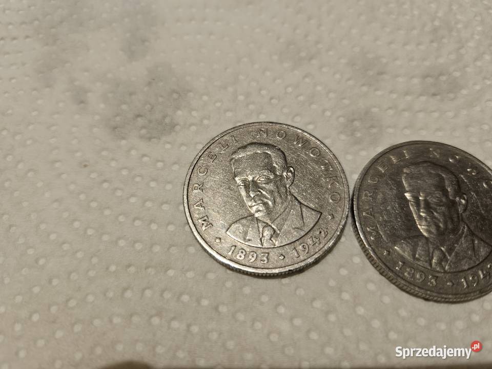 3x moneta 20zl Marceli Nowrotko 1976r Bez znaku Kłodawa