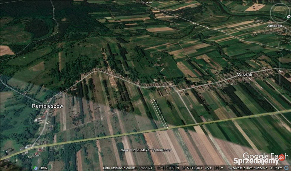 Do sprzedaży działka 29100m2 Rembieszów 3zł/m2
