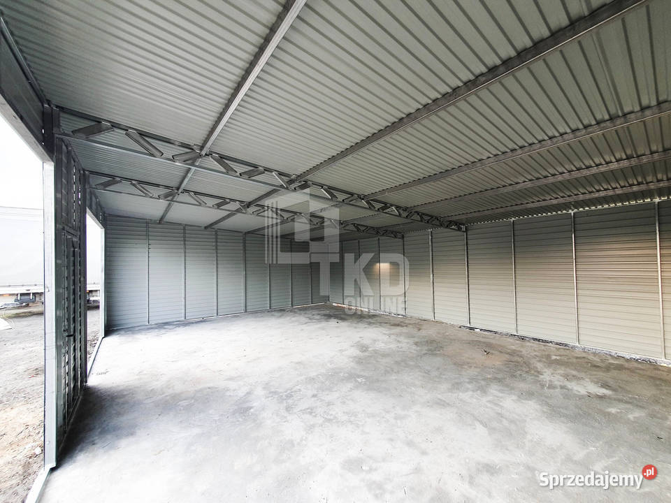 Garaż Blaszany 8x6 2x otwór pod bramę drzwi 48m2 Oświęcim
