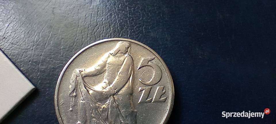Stare monety 5 złotych 1971 Rybak PRL Polska Lesko sprzedam