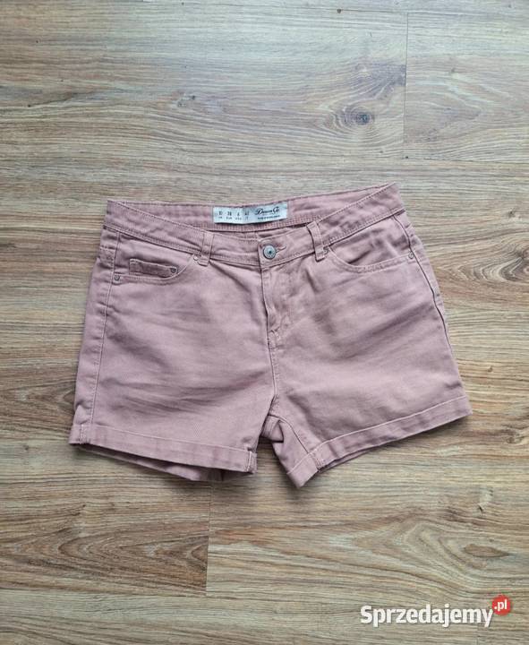 Śliczne różowe krótkie spodenki szorty 38 Denim Kraków