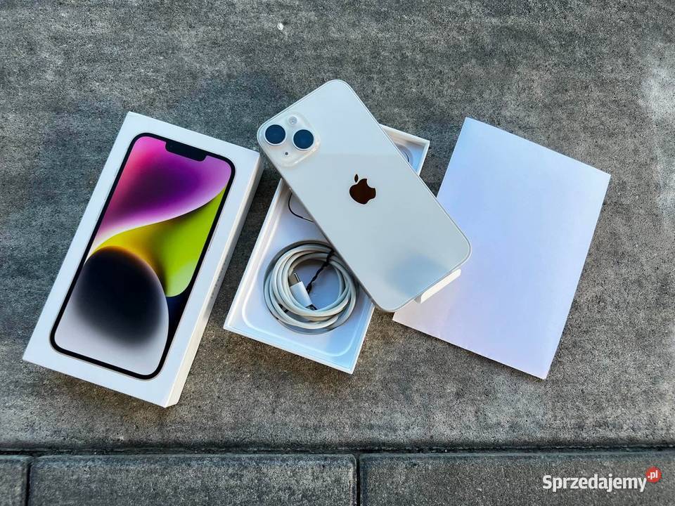 Nowy iPhone 14 biały Apple / iPhone podkarpackie Łańcut