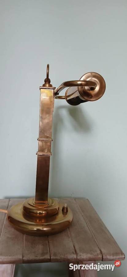 Stara lampa gabinetowa bankierska w stylu Art Kraków