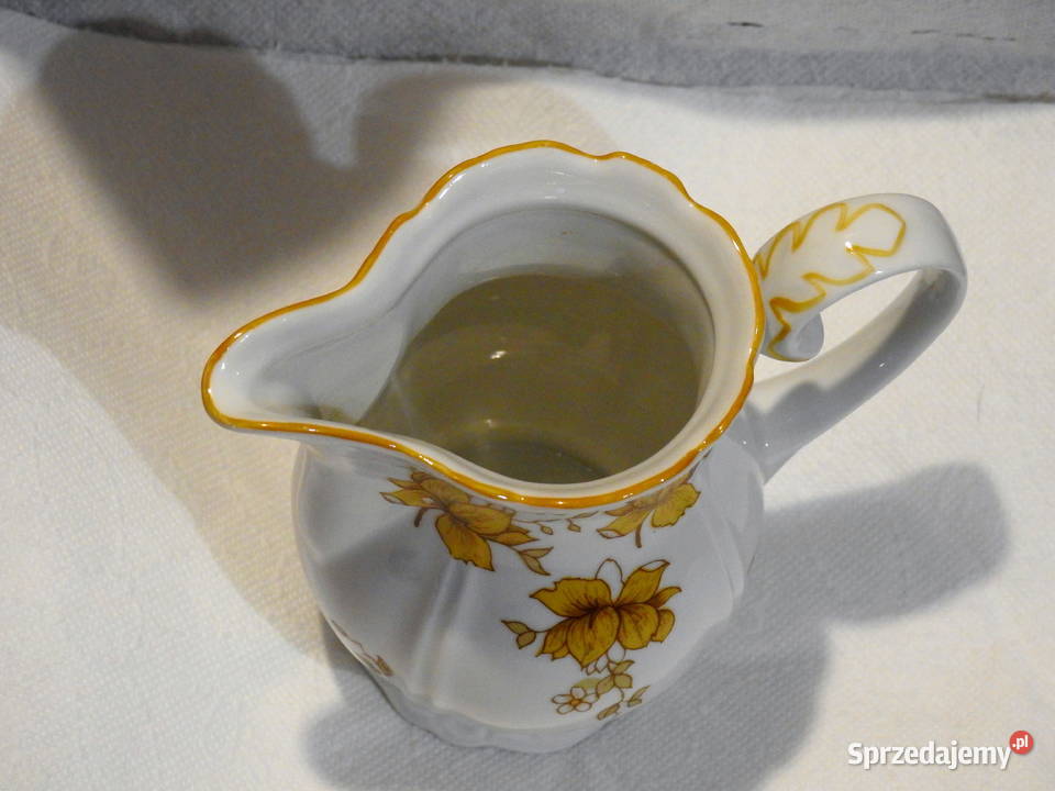Porcelanowy mlecznik niemiecki sygnowany Inowrocław