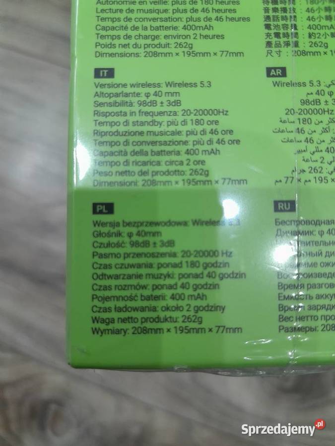 Słuchawki bezprzewodowe Hoco bluetooth nagłowne Wieliczka