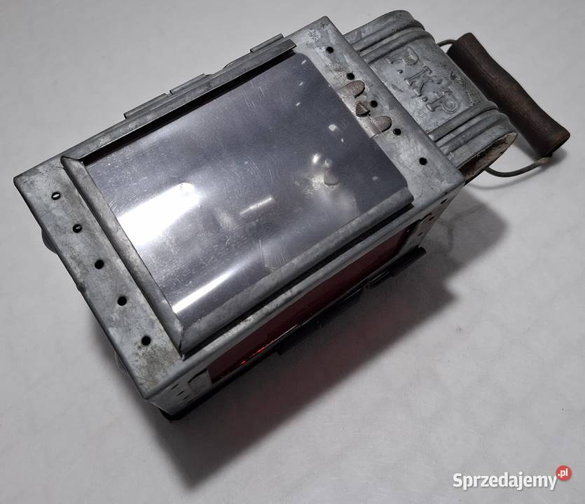Lampa kolejowa PKP 13x10x21 987g Kolekcje hobby śląskie Czeladź
