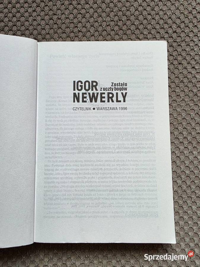 Zostało z uczty bogów Igor Newerly Kraków