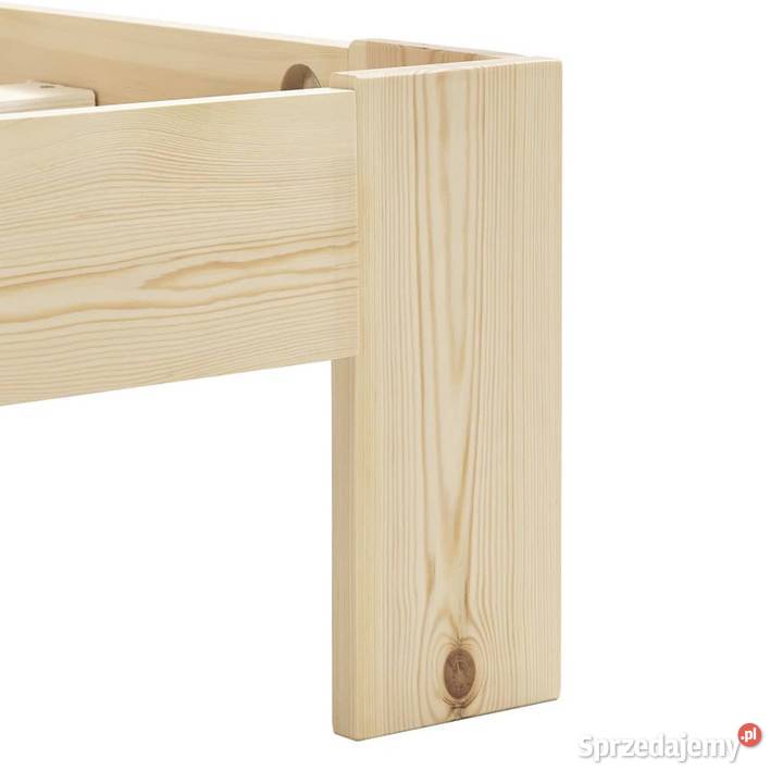 vidaXL Rama łóżka lite drewno sosnowe 120 x 200 mazowieckie Warszawa