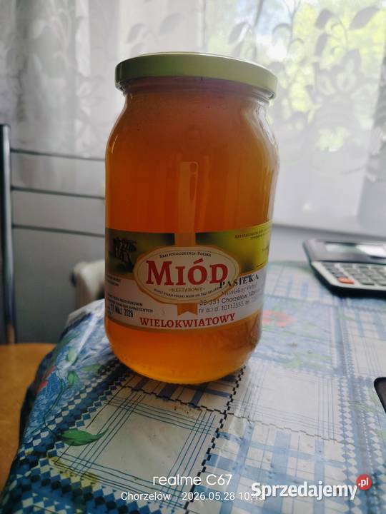 Miód z własnej pasieki Malinie sprzedam