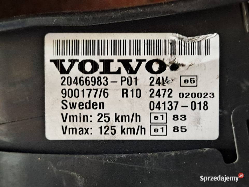 Licznik ZEGAR VOLVO VDO FH FM 20466983P01 Zawichost