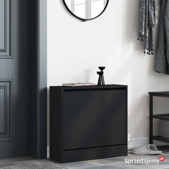 Szafka na buty czarna 60x21x57 materiał mazowieckie Warszawa