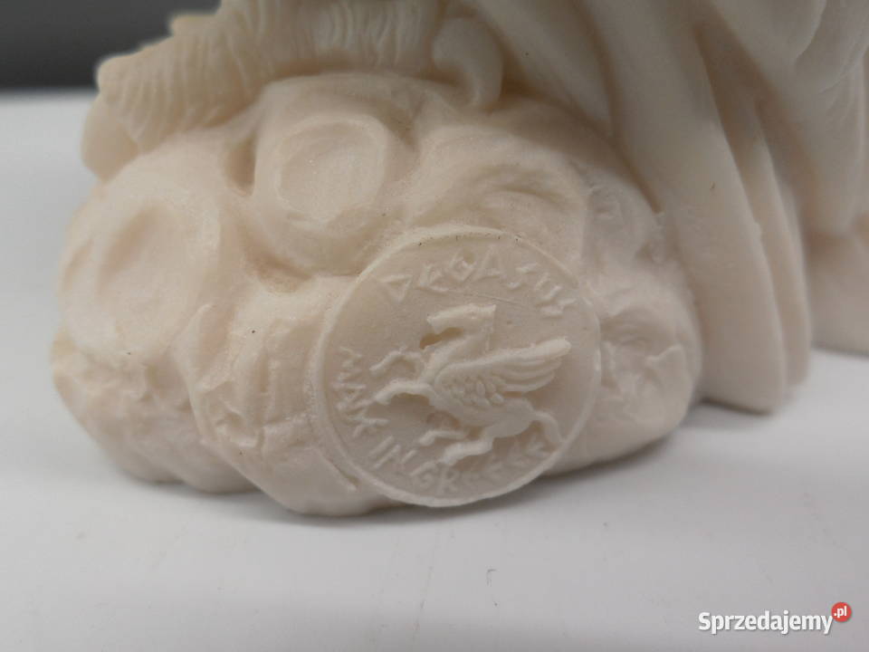 Rzeźba Sowa Ateny Alabaster Grecja Vintage Raszków
