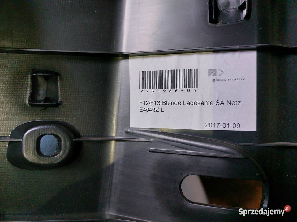 Listwa bagażnika BMW tapicerki samochodowe Praszka