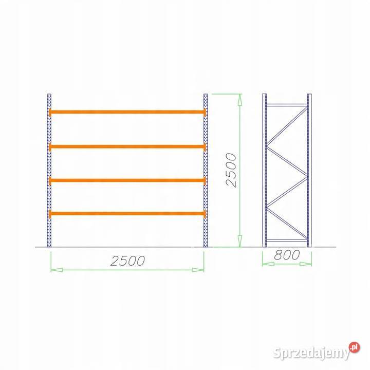 REGAŁ MAGAZYNOWY METALOWY WYTRZYMAŁY MRTK62 Biznes i Przemysł kujawsko-pomorskie Bydgoszcz sprzedam