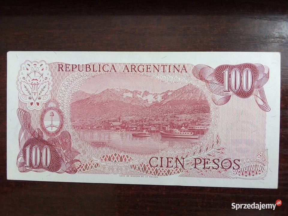 Banknot 100 peso Argentyna mazowieckie Płońsk sprzedam