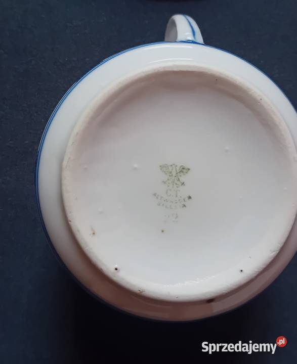 Filiżanka Carl Tielsch Altwasser Wzór słomkowy Koźminek