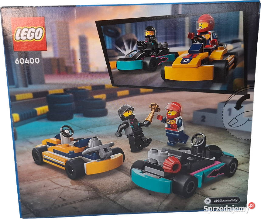 Klocki Lego City Gokarty i kierowcy wyścigowi śląskie Czeladź