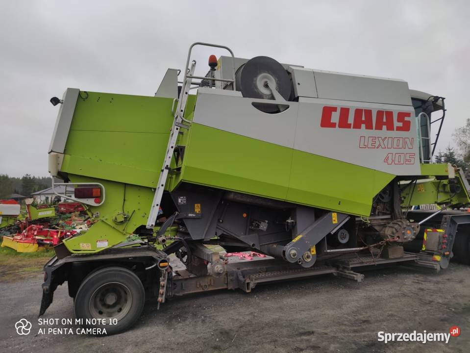 Claas Lexion 405 99r Heder C450 z wózkiem Radio