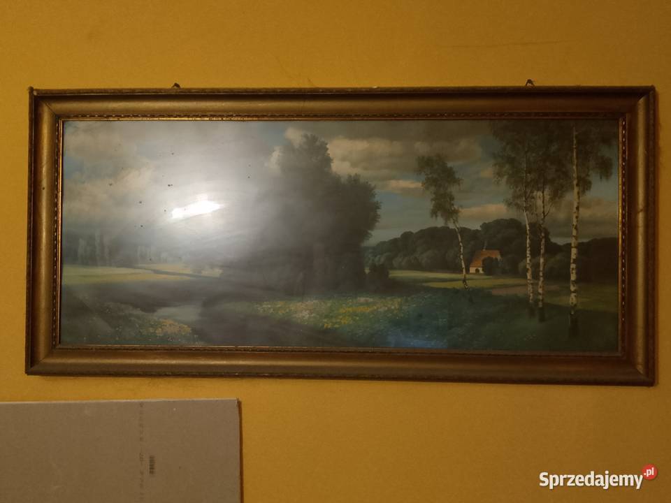 Duży obraz krajobraz autora Herman Rudishuli Obrazki i obrazy