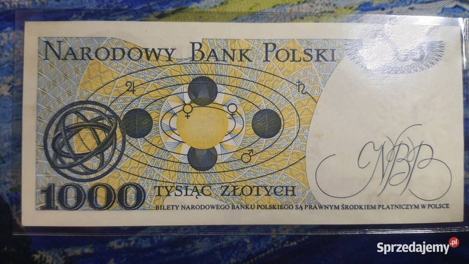 RZADKOŚĆ 1000 złotych 1975 s A UNC Warszawa