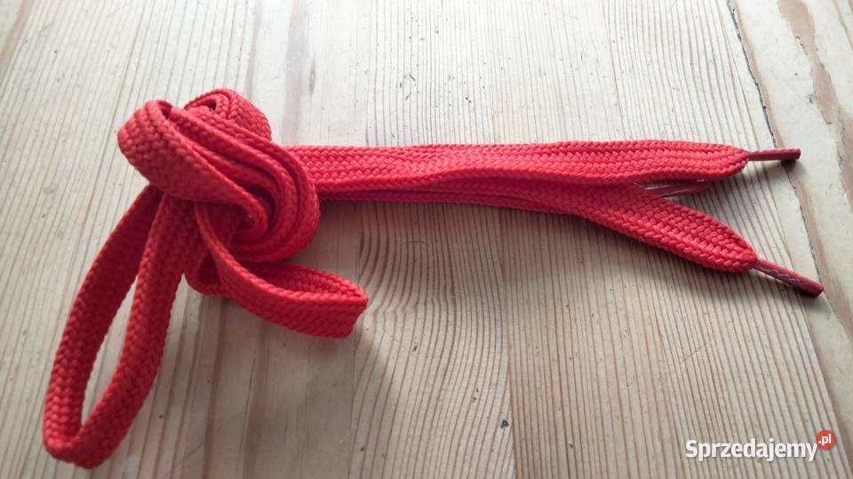 Sznurowadła płaskie długość 90 kolor czerwony Ostrów Wielkopolski