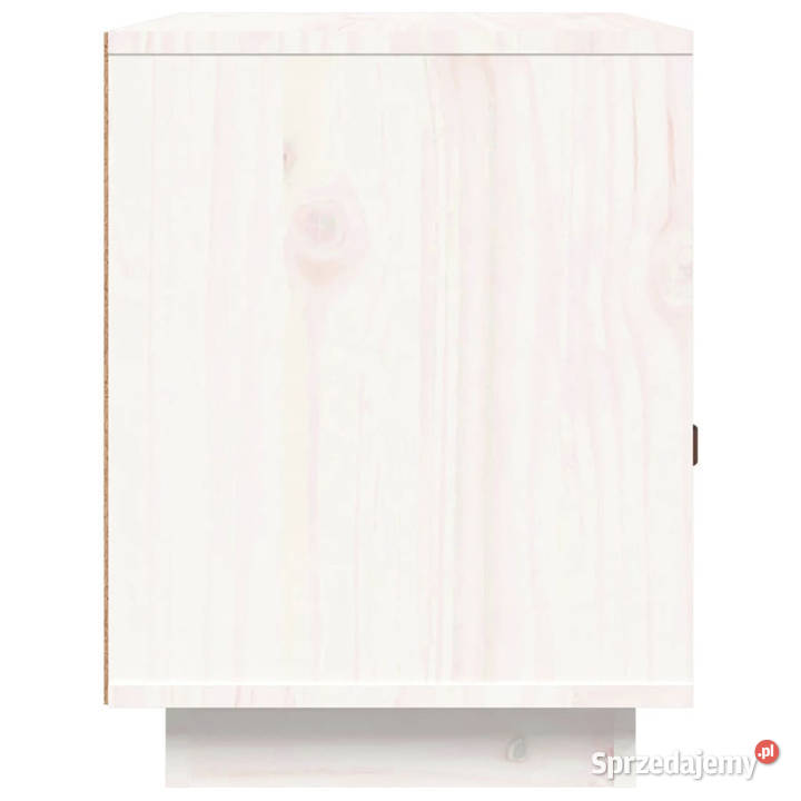 Szafki nocne 2 białe 40x34x45 lite drewno