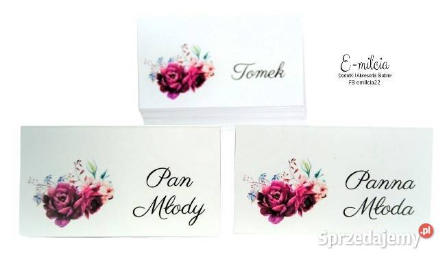 Dodatki i Akcesoria Winietki Ślubne