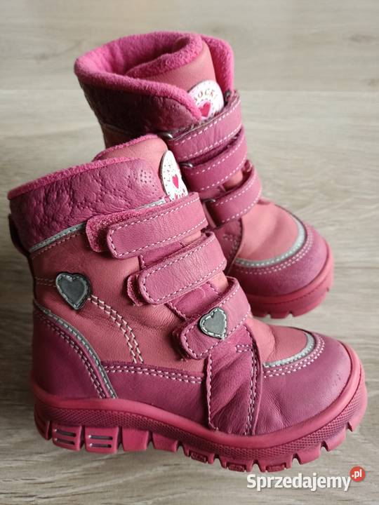 Buty kozaki śniegowce dziewczęce różowe Lasocki Płock