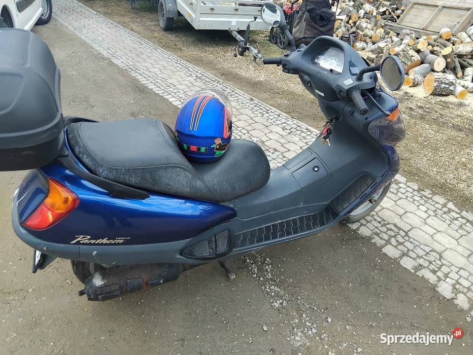 Skuter 125 Honda Pantheon zarejestrowany kask niebieski Konina