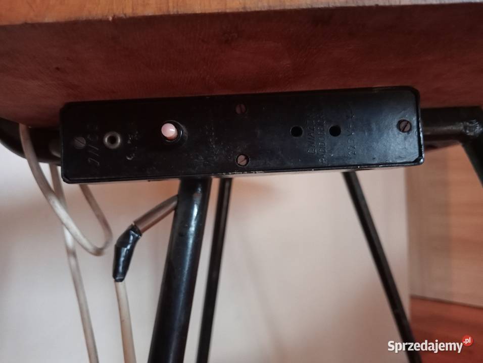 Stolik Vintage z lampą Lata 60 oryginał