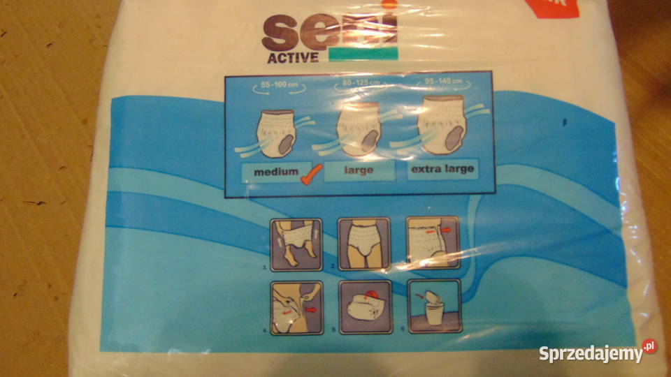 Pampersy Seni dorosłych rozmiar M i L Pozostałe