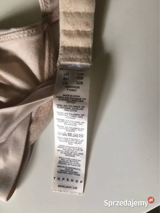 Miękki biustonosz TopShop 70B Inna marka małopolskie Skawina