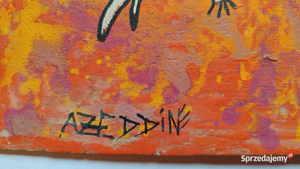 Obraz z Maroko Azeddine akryl sztuka afrykańska Malarstwo pomorskie Gdańsk