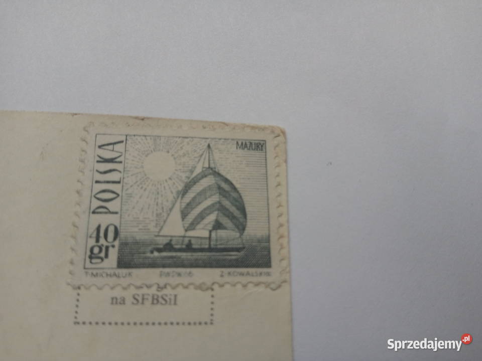 Pocztówka Katowice lata 6070te PRLu Znaczek Dąbrowa Górnicza