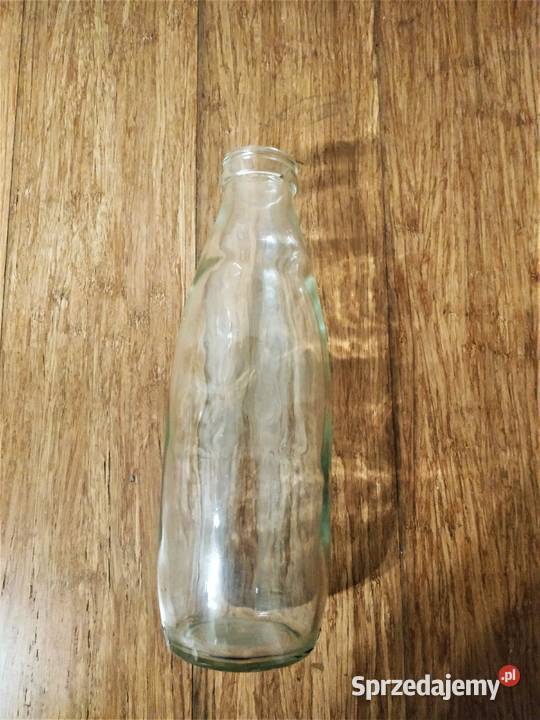 Butelka mleku z PRL 1 L vintage Łódź