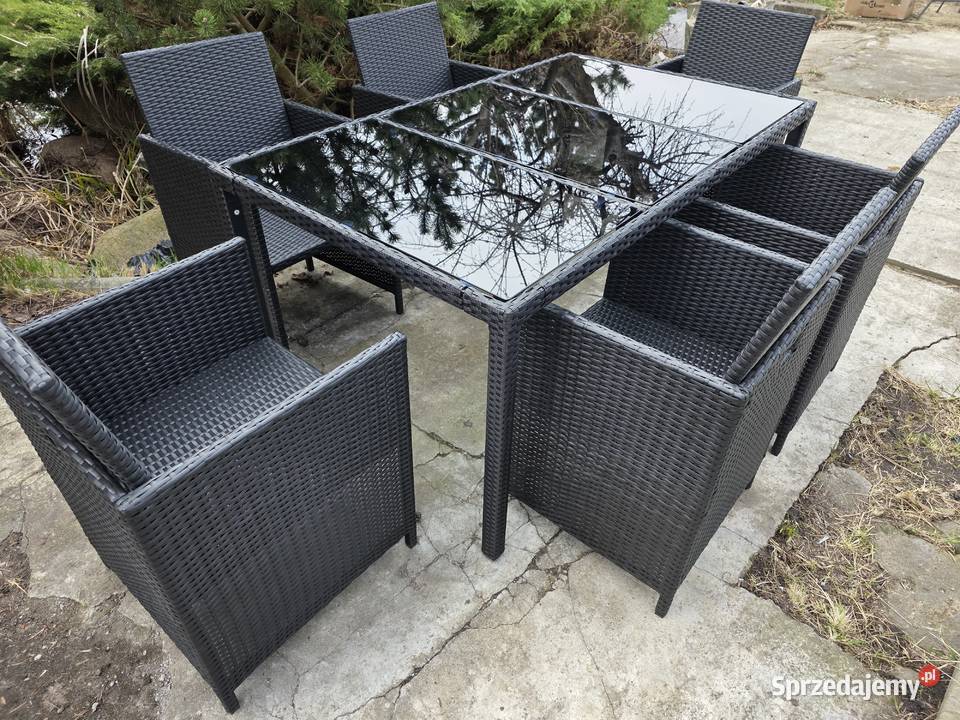 Zestaw mebli ogrodowych Space 6 krzeseł stół Zestawy mebli ogrodowych lubuskie