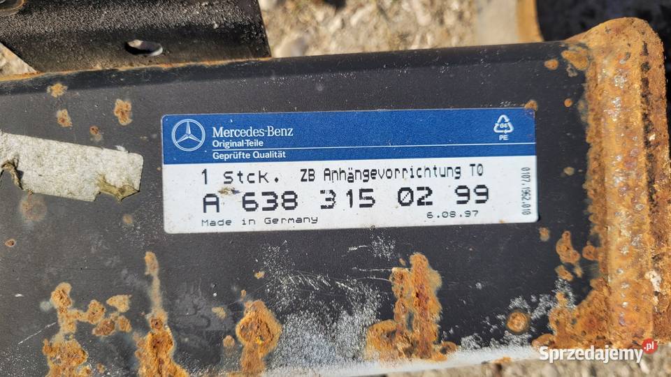 Hak holowniczy Mercedes Vito W638 Pozostałe Łagów