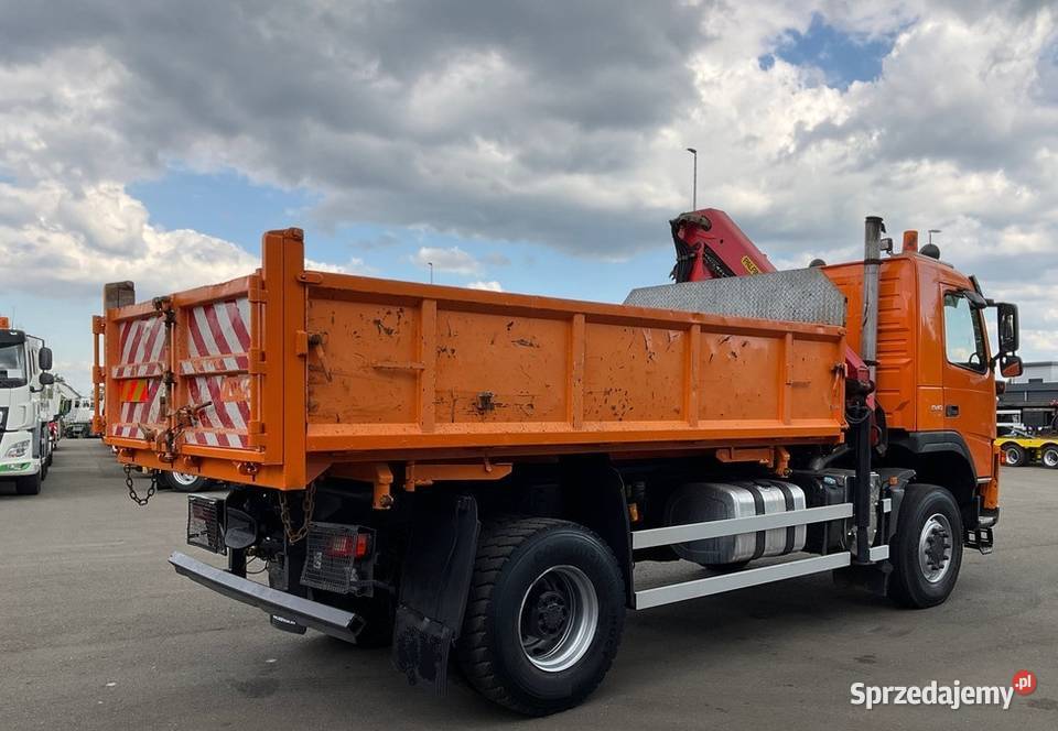 Wywrotka 4x4 bordmatic z dzwigiem VOLVO FM 340 hak Warszawa