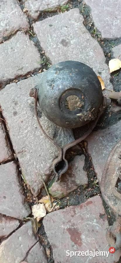 Zabytkowa lampa do roweru Biała