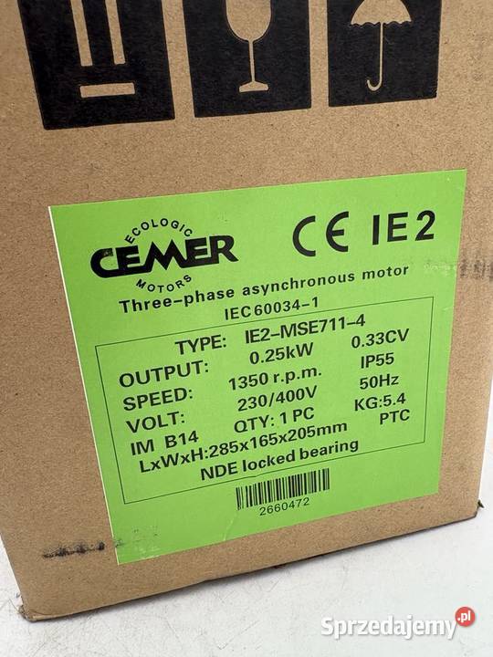 Cemer IE2MSE7114 025kW Electric Motor Warszawa