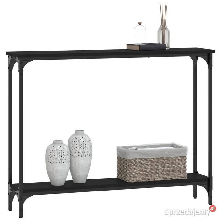 Stolik konsolowy czarny 100x225x75 WM834015 Warszawa sprzedam