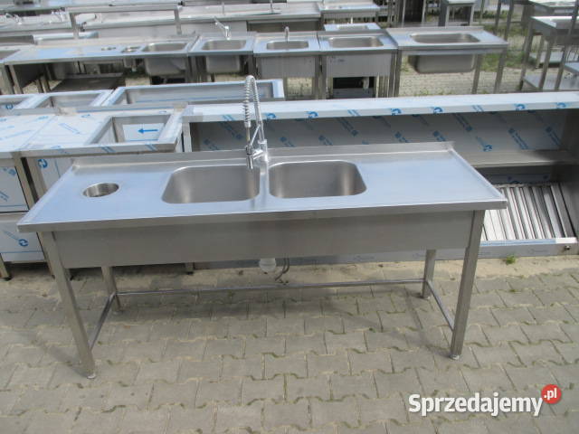 Zlew Gastronomiczny 2 Komorowy Z Otworem Na Ostrów Wielkopolski sprzedam