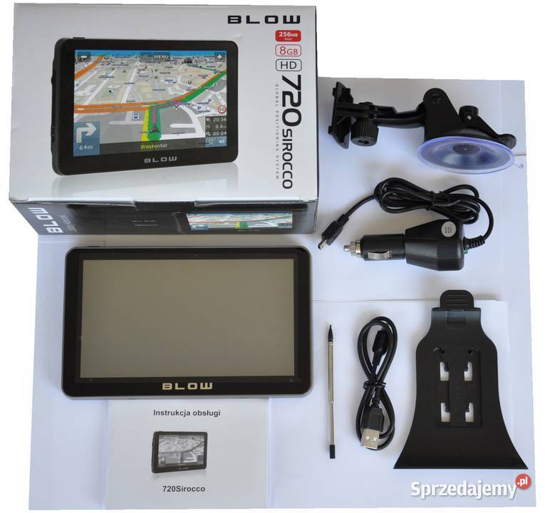 Nowa Nawigacja BLOW GPS720 Sirocco 7 Dożywotnio Białystok sprzedam