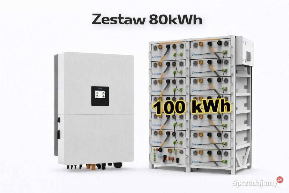 Zestaw Magazyn Inwerter HV 80 kW 100 kWh sprzedam