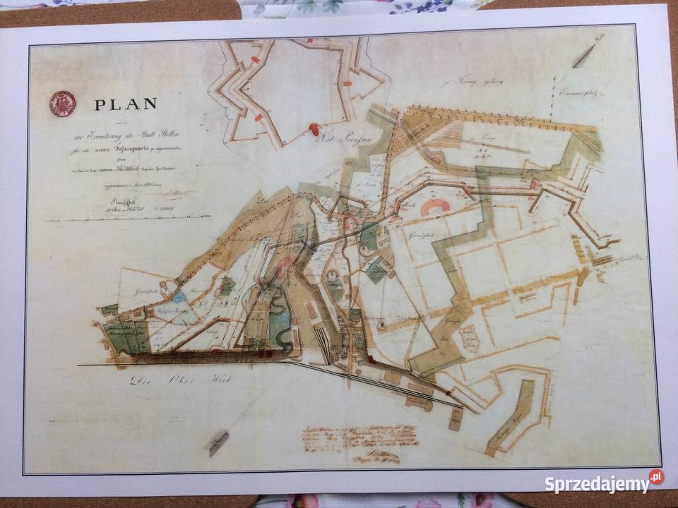 1270 Plany I Mapy Szczecina XVII Do XX Wieku 8 Szczecin