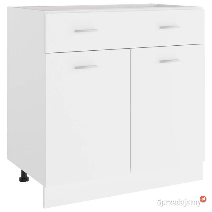 Szafka z szufladą biała 80x46x815 WM801236 Warszawa