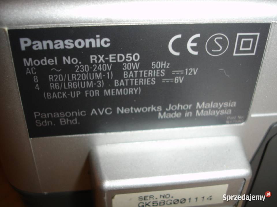 Radiomagnetofon PANASONIC RXED50 Zielona Góra