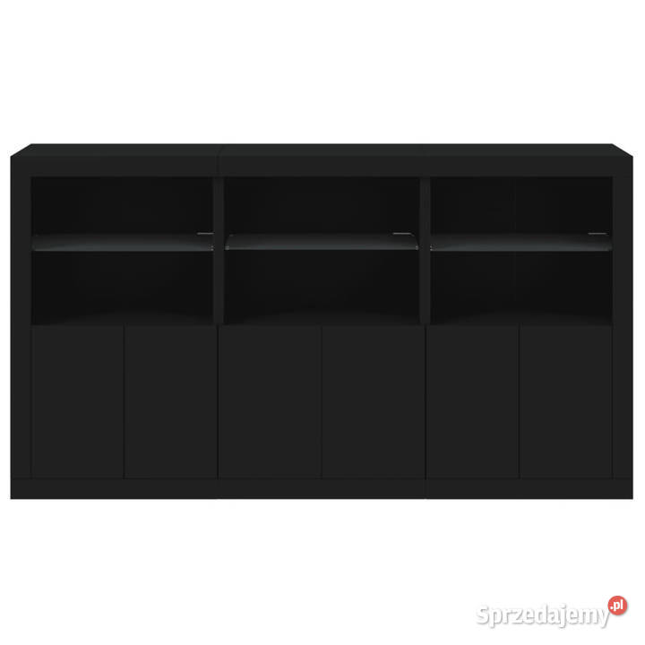 Szafka z oświetleniem LED czarna 1815x37x100 Warszawa