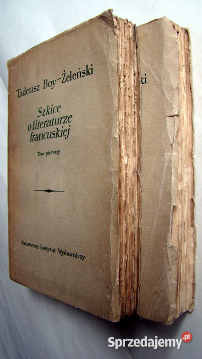 Szkice o literaturze francuskiej tom III Limanowa sprzedam