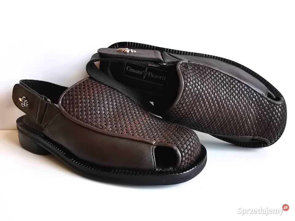 7075 CESARE PACIOTTI wygodne brązowe skóra 40 Kędzierzyn-Koźle